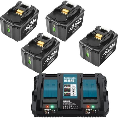 Akku, 9000 mAh Kapazität, intelligente LED-Anzeige, 4 B 1C (1/2)