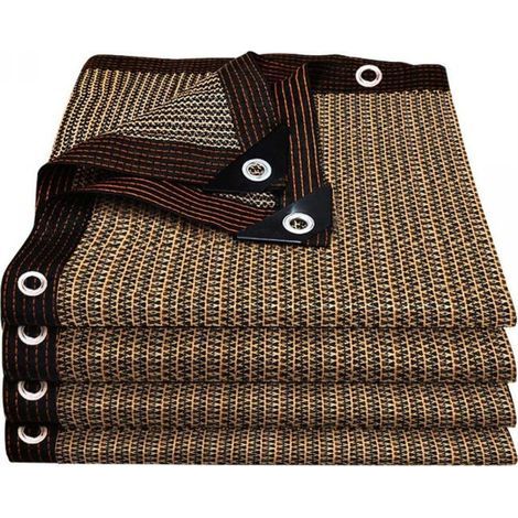 Shade sail, outdoor shade net, garden awning, 44 meters, UV protection, brown (1/5)