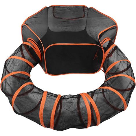 Tunnel pour Chat Pliable avec Enclos, pour Chats et Petits Animaux (1/5)