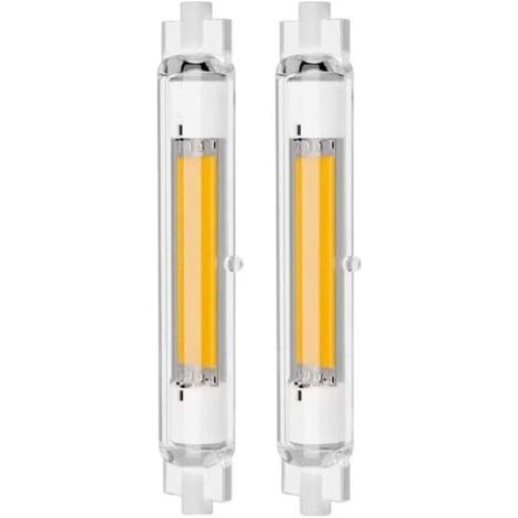 Ampoule LED R7S 118mm Dimmable 30W Équivalent 100W Halogène Blanc Chaud 3000K 2000LM Sans Scintillement Lot de 2 (1/4)