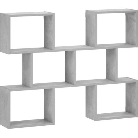 Wall Shelf Concrete Grey 103 x 17 x 80 cm Engineered Wood vidaXL (1/5)