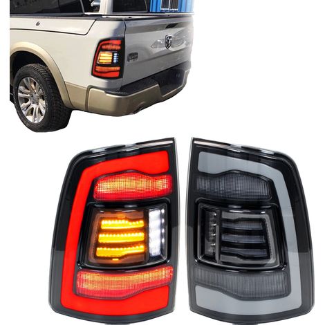 Conjunto de luces traseras, 12 V, 35 W, 3400 lúmenes, compatible con Dodge Ram 2009-2018, Plug and Play. (1/5)