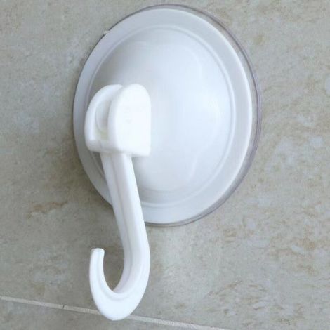 6 Pièces Crochets Ventouse 72MM Muraux Cintres Réutilisables Étanche et Non Marquants pour Manteaux Écharpes Serviettes Sacs Clés dans Salle de Bain Cuisine Bureau,Blance (1/3)