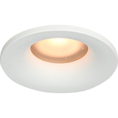 Spot encastré BARTO IP44 1 GU10 en aluminium blanc sablé ITALUX DL-60327-IP44-WH (1/2)