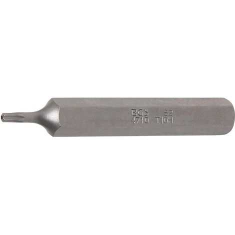 Embout Torx T10 10 mm (3/8) - L. 75 mm, Profil T avec Perçage - Précision et Durabilité, Acier - D-Work