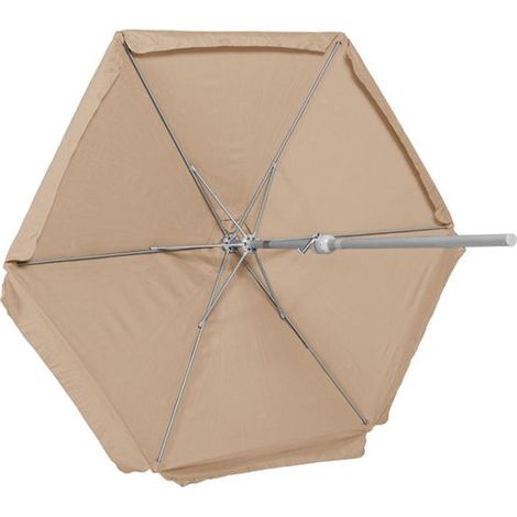 Schirm Ø 270cm 38mm Rohr beige Aluminium/Textil (1/4)
