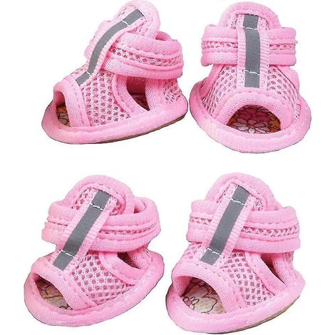 Sandalias de malla transpirables para perros pequeños, ideales para el verano. Protector de patas para cachorros y gatos. (1/5)