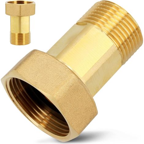 Messingverschraubung 1/2x3/4 für Wasserzähler (1/2)