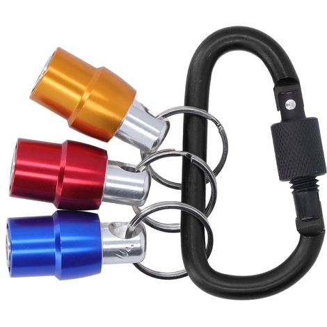 Porte-embouts de tournevis à tige hexagonale, 3 couleurs, changement rapide, porte-embouts de perceuse portable 1/4 po, noir (1/5)