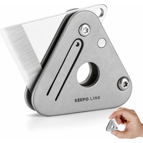 Couteau de poche Titan EDC triangle couteau pliant porte-clés multitool pour extérieur et quotidien