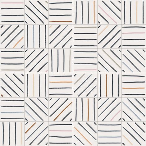 Eiffel Art Construction – Carrelage sol/mur effet ciment patchwork 20x20 cm – Grès cérame émaillé – Finition mate – Épaisseur 8 mm pour intérieur (1/5)