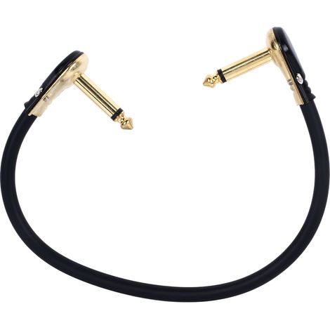 Câble pour pédale d'effets de guitare électrique, connecteur plat, adaptateur secteur, accessoire pour instrument, doré, 30 cm/11,8 pouces. (1/5)