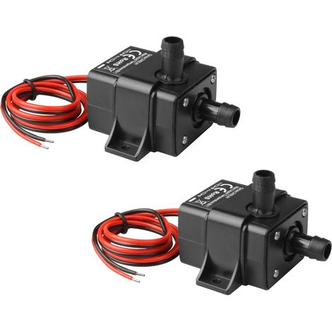 Two 12V DC submersible pumps - 1230A mini aquarium pumps, suitable for aquariums, hydroponics, fountains, ponds and solar circulation systems.--DTEKGAZ