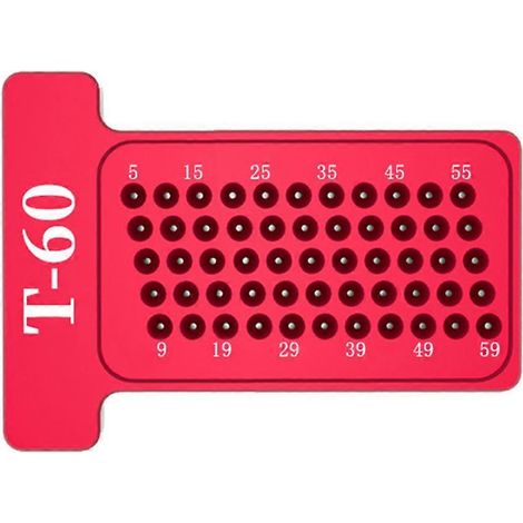 Outil de traçage pour le travail du bois T60règle en Tjauge de traçage avec pieds croisés en aluminiumrouge (1/5)