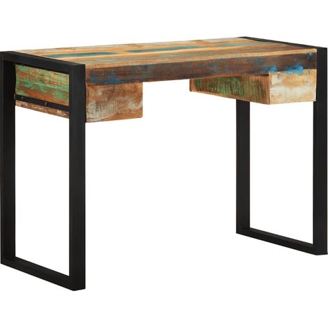 vidaXL Bureau Bois de récupération massif (1/5)