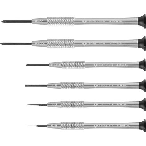 BERNSTEIN Tools for Electronics 4-360-E04 Uhrmacher-Schraubendreher-Satz 6teilig