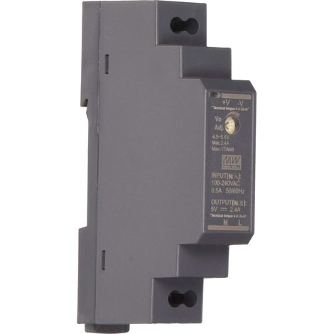 MeanWell HDR-15-5 V 2,4 A - Trasformatore DIN