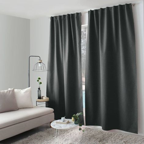 Rideau total occultant 140x240 pattes cachées