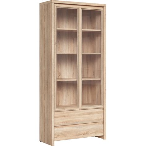 Vitrina 2 puertas y 2 cajones Soren Madera