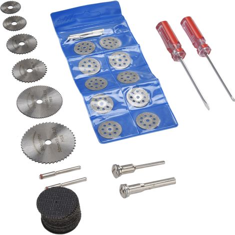 Lot de 44 disques de découpe diamant, lames de scie circulaire, meules résine abrasives (1/5)