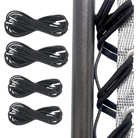 Elastisches Spannband für Liegestühle, universell, 4 Stück (2 x 2,2 m + 2 x 1,4 m), für Zero Gravity Relax Chair, elastischer Sessel, elastische Chaiselongue, lang ersetzt oben, kurz ersetzt unten (sc (1/4)