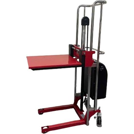 Mini impilatore elettroidraulico con piattaforma - Carico massimo 400 kg - Sollevamento massimo 1500 mm - 300288-300321