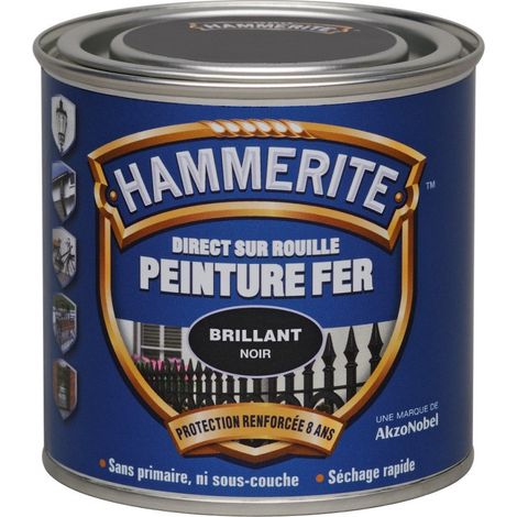 Pintura Hammerite Esmalte Negro 0,25 l - Hammerite