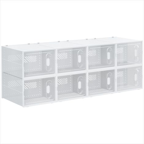 Bibliothèque 8 cubes modulable en PP pour chaussures et rangement (1/5)