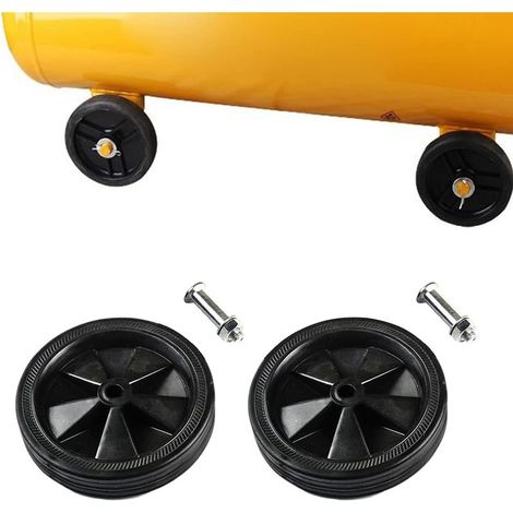 Satz mit 2 Rollen für Luftkompressoren, Zubehör für Luftkompressoren, stoßdämpfend, rutschfest, leise, 148 mm