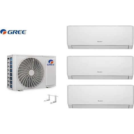 GREE Pular Shiny MultiSplit 3 Räum 3x 2,5kW Außen 6,1kW Klimaanlage WiFi R32