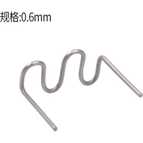 500 outils de réparation de fissures de pare-chocs de voiture en plastique, outils de soudure pour réparation plastique (0,6 mm), paquet de 500 (1/4)
