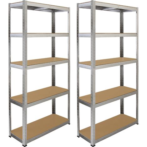 Monster Racking Galwix Schwerlastregal Lagerregal Garagenregal Stahlregal Industrieregal Werkstattregal Steckregal Metallregal Kellerregal Regalsystem 150cm H x 75cm L x 30cm B 100% schraubenlos
