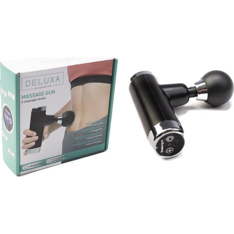 Pistolet de massage MINI Deluxe [RM] Noir-AquaForge