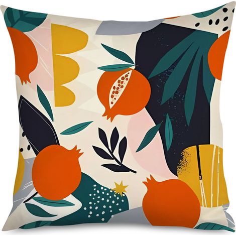 Housse de Coussin décoratif framboise kawaii, petits points (1/5)
