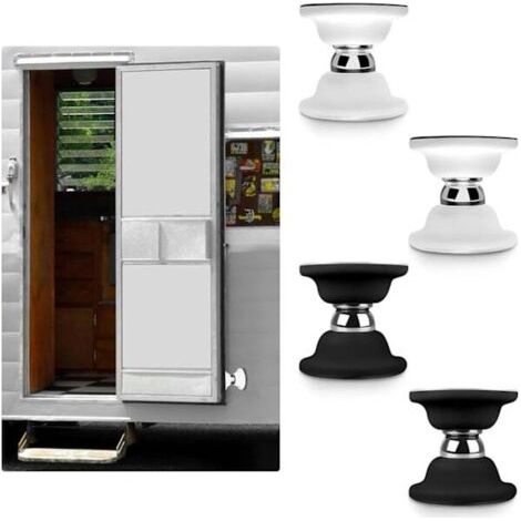 Lot de 4 loquets de porte magnétiques pour camping-car, arrêts de porte magnétiques style silo, butées de porte magnétiques, accessoires pour camping-car (1/5)