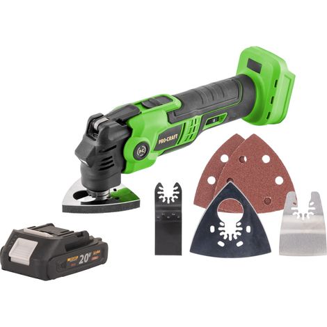 Procraft PMT22bb Akku Multifunktionswerkzeug 20 V Brushless + 1x Akku 2,0 Ah - ohne Ladegerät