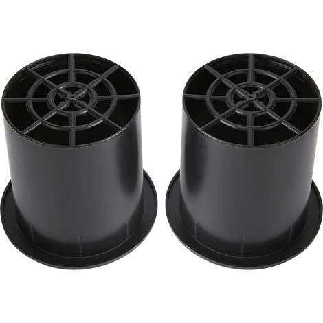 Lot de 2 tubes inverseurs pour haut-parleurs de 8 à 12 pouces avec ouverture de 100 mm et filet anti-rongeurs (1/5)