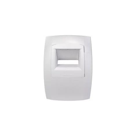 Aldes 11015068 hygro-adjustable kitchen vent c21 curve l 15-55/135 m3/h D125 mm push 9v White