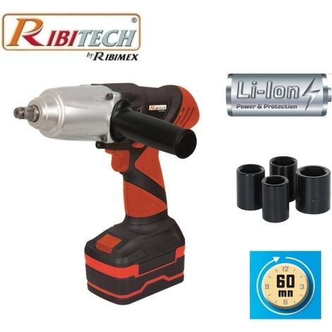 Avvitatore pneumatico/Chiave ad impulsi a batteria 18V Litio Ribitech - PRLCC18