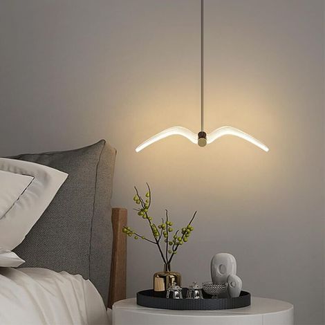 Suspension LED simple,lumière chaude,lampe de table pour îlot de cuisine, plafonnier décoratif, convient aux chambres et aux salles à manger. (1/5)