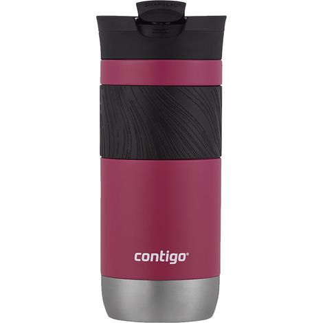 Mug isotherme, en inox avec fermeture, mug à café à emporter, étanche, couvercle compatible lave-vaisselle, sans BPA, conserve au chaud jusqu'à 6 heures, 470 ml (1/5)