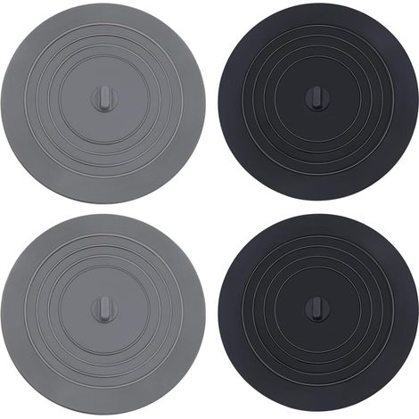 4 Pièces Bouchon, Silicone, Universel, Ventouse, Drain, Douche, Baignoire, Lavabo, Cuisine (1/5)