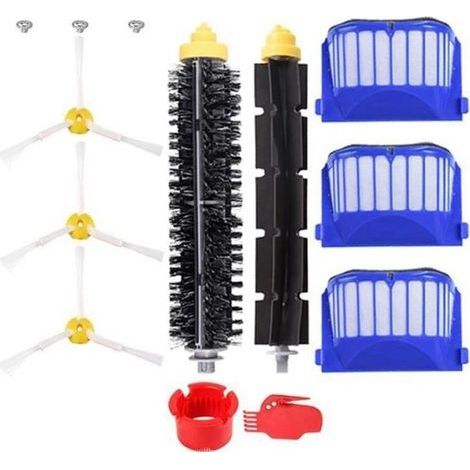 Seitenbürsten-Rollenfilterrad für iRobot Roomba 600 Serie 606 610 620 630 650 660 675 676 Staubsaugerzubehör (1/4)