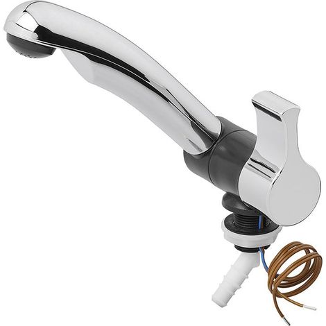 Rubinetto per acqua fredda 12V 20 mm cromatonero