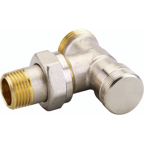 Raccord de retour Danfoss RLV15, forme équerre DN15 (1/2") x DN20 (3/4") Eurokonus (1/2)