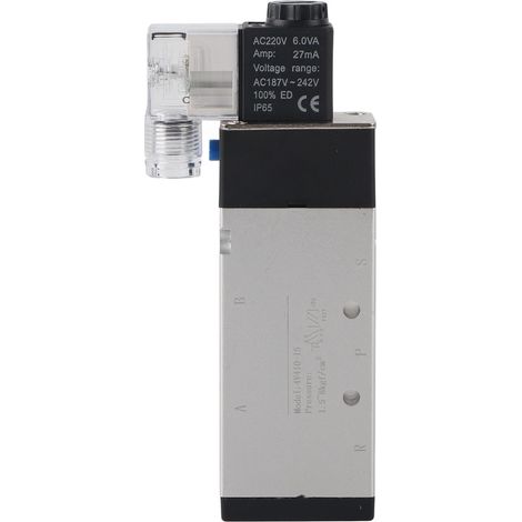 Vanne Solénoïde 5 Voies 2 Positions 4V410-15 pour AirTAC (AC220V) (1/5)