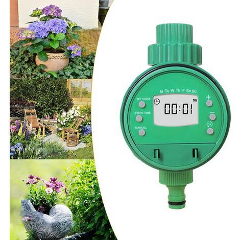 Automatic Watering Timer, Watering Controller, Irrigation Timer for Plant Watering System, Watering Programmer for Garden, Lawn, Balcony, Yard (1/5)