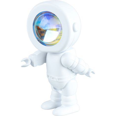 Lampe robot astronaute romantique, projecteur LED astronaute pour chambre, diffusion en direct, décoration de salle de fête, chargement tactile, 7 couleurs changeantes (1/5)