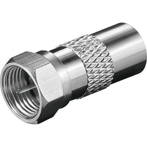 CONECTICPLUS Adaptateur antenne type F mâle vers antenne mâle