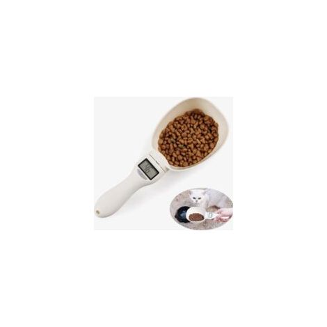 Cuillère de mesure numérique de pesage cuillère-aliments pour animaux de compagnie alimentation scoop cuillère à mesurer pour les aliments pour animaux de compagnie-chiens-chats-balance numérique (1/5)